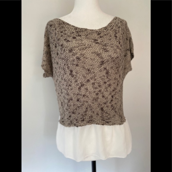 Anthropologie Moth Knit Boat Neck Peplum Sweater - Picture 2 of 9